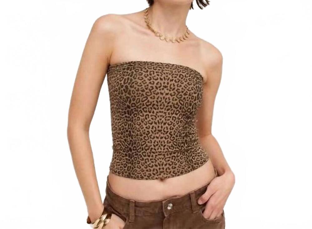 NEW NIKIBIKI wild and seamless tube top in leopard